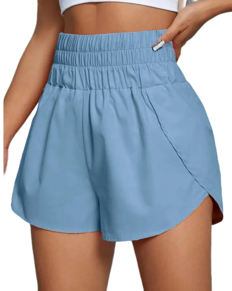 2023 Summer Women Shorts Gym Sports Casual Jogging Running Fitness Trouser Lady Elastic Waist Summer Streetwear Short Pants 1